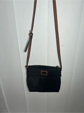 Calvin Klein Black Crossbody with Brown Adjustable Strap